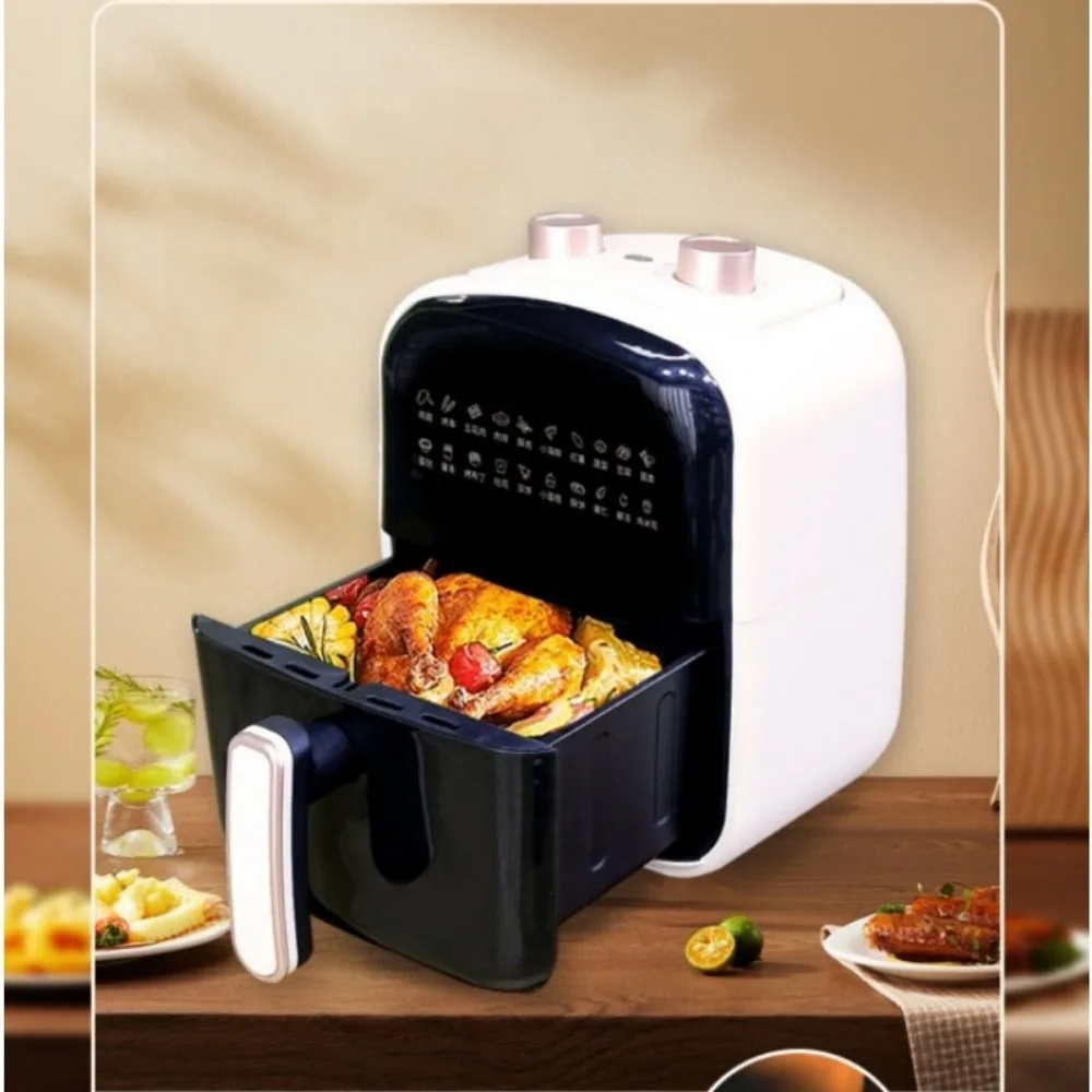 6L Air Fryer Large Capacity Kitchen Intelligent Air Fryer Household Automatic Square Oil-Free Electric Oven All-in-One Machine