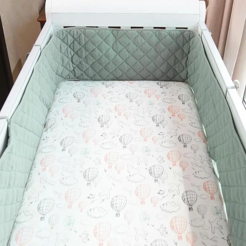 Bumper for Baby Bed Fence Cot Bumpers Bedding Accessories Child Room Decor Infant Knot Design Newborn Crib Cribs Boys Girls