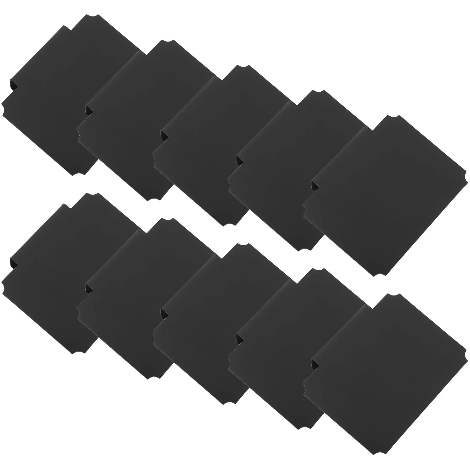 10Pcs Blackboard Label Clips Removable PVC Price Tag Holders for Store Display Basket Bin Clips Price Tag Basket Labels