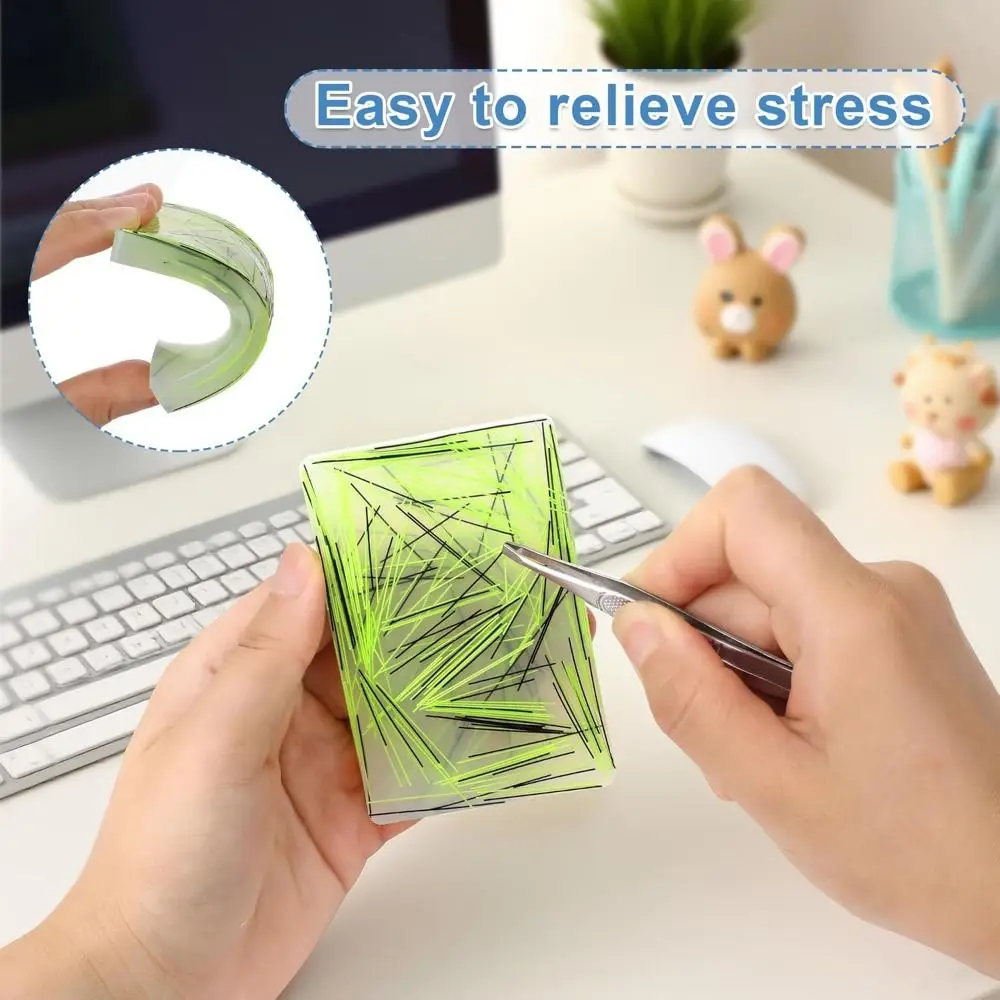 Nuovi giocattoli agitati per la raccolta della pelle in silicone Sollievo sensoriale Ultra-portátil Tirare i capelli Agitarsi Giocattoli Picking Pad per adulti con ansia