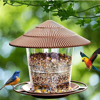 Automatic Foot-Activated Hanging Bird Feeder 1