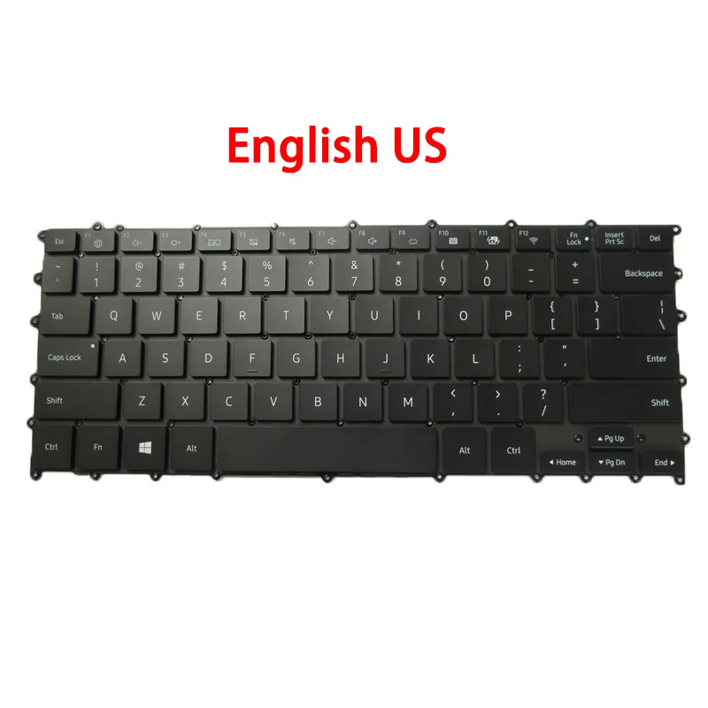 

Laptop Keyboard For Samsung NP930MBE 930MBE English US BA59-04382A With Backlit New