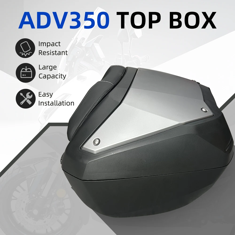 50L Large Capacity Rear Trunk Fit Honda ADV350 Motorcycle Quick Install And Release System No Modification Required For Riding