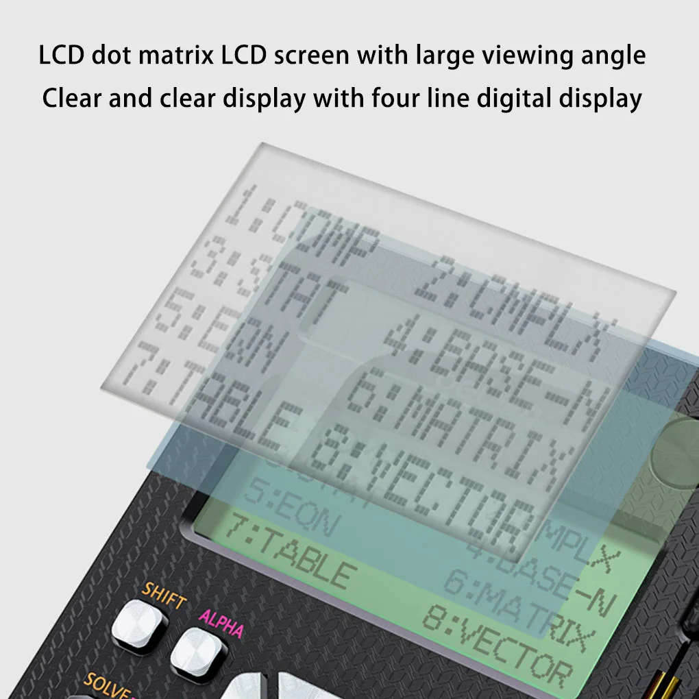 Notepad científico, dispositivo cálculo quadrado