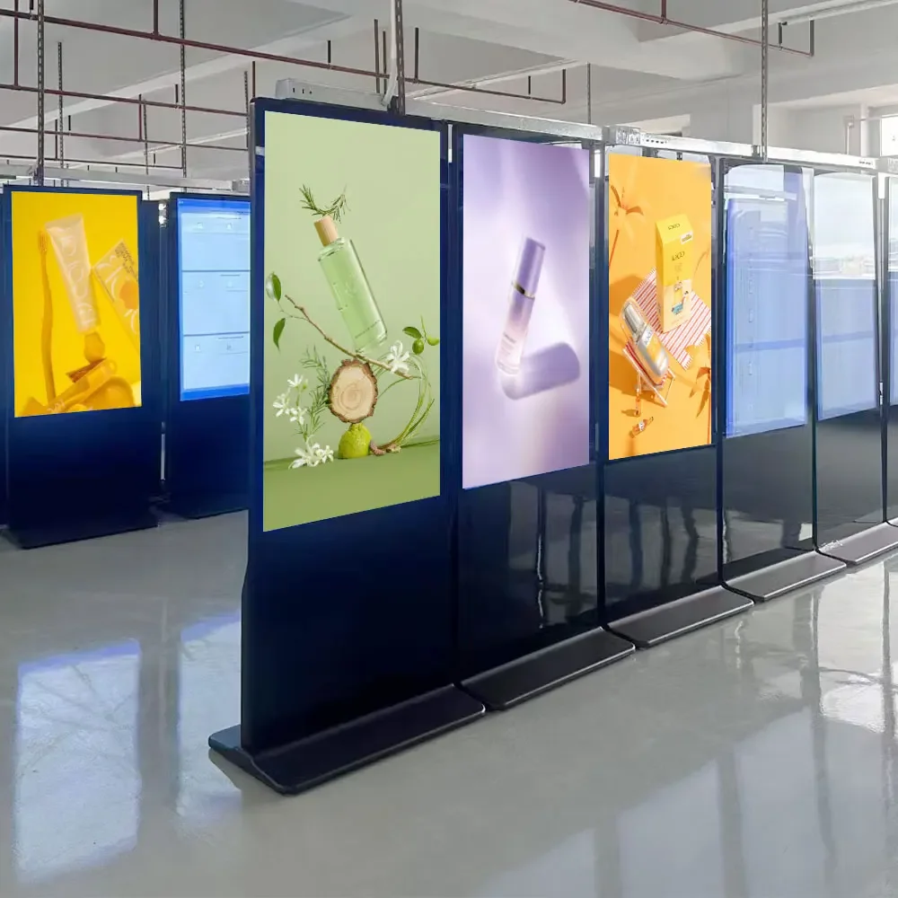43 50 55 65 Inch LCD Floor Standing Touch Screen Totem Advertising Panel Digital Marketing Signs Advertising Displays