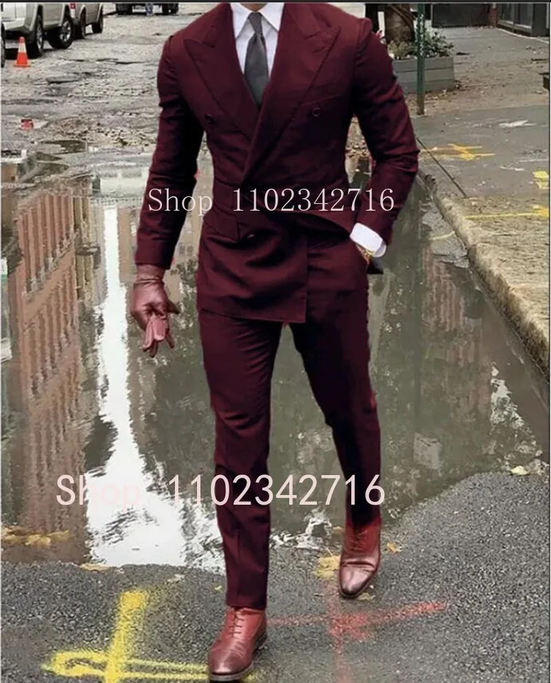 

Двубортный мужской костюм для выпускного вечера, свадебный мужской костюм, смокинг жениха, мужской пиджак, последний дизайн, костюм Homme, мужской костюм из 2 предметов, куртка, брюки