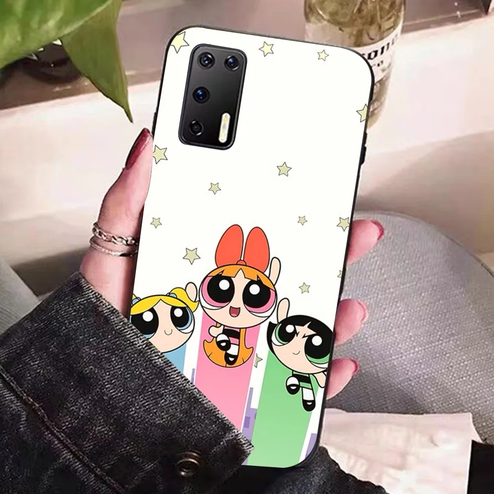 Cute Cartoon Powerpuff Girls Mobile Phone Case For Huawei P 8 9 10 20 30 40 50 Pro Lite Psmart Honor 10 Lite 70 Mate 20lite