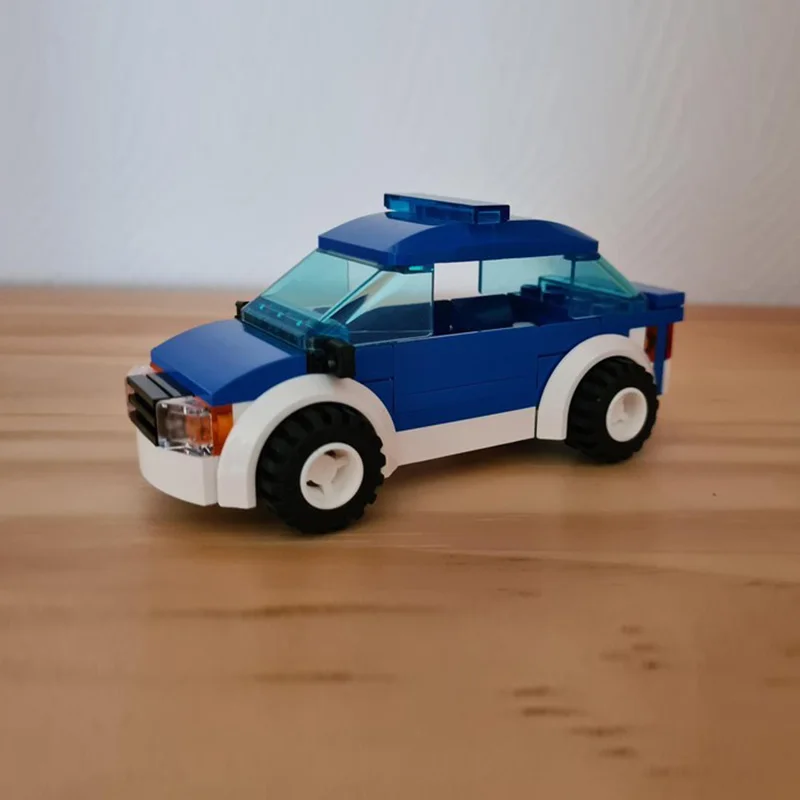 City Car Model MOC Building Bricks Compact Commuter Sedan Modular Technology Children Holiday Gifts Assemble Toys Suit
