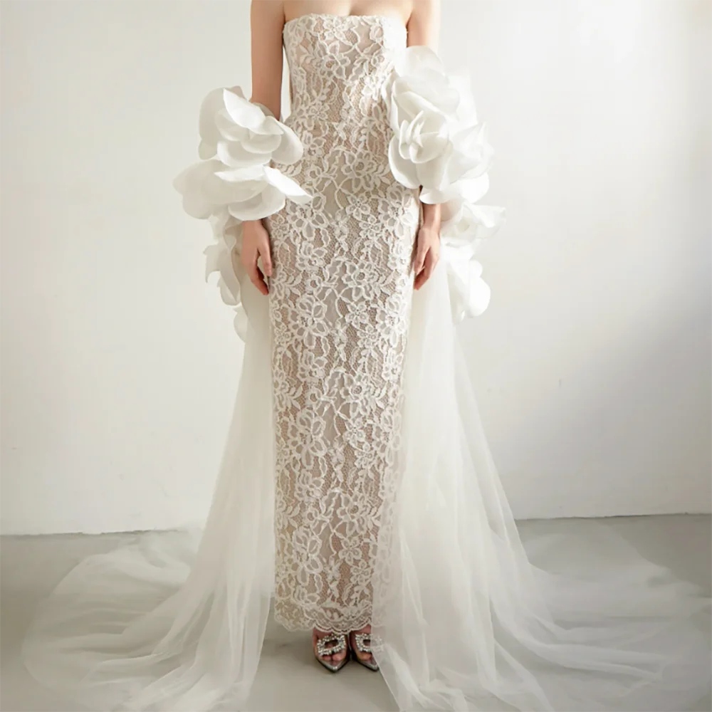 

Luxury Sweetheart Sequined Sleeveless Lace Up Mermaid Bride Wedding Dresses Bridal Gowns Customized