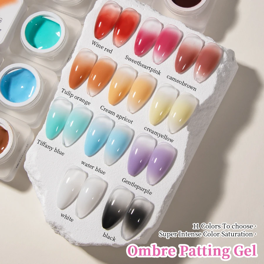 Rs nail 5g gel sólido unha polonês efeito gradiente 11 cores pintura da arte do prego gel embeber fora led uv verniz salão de beleza diy manicure