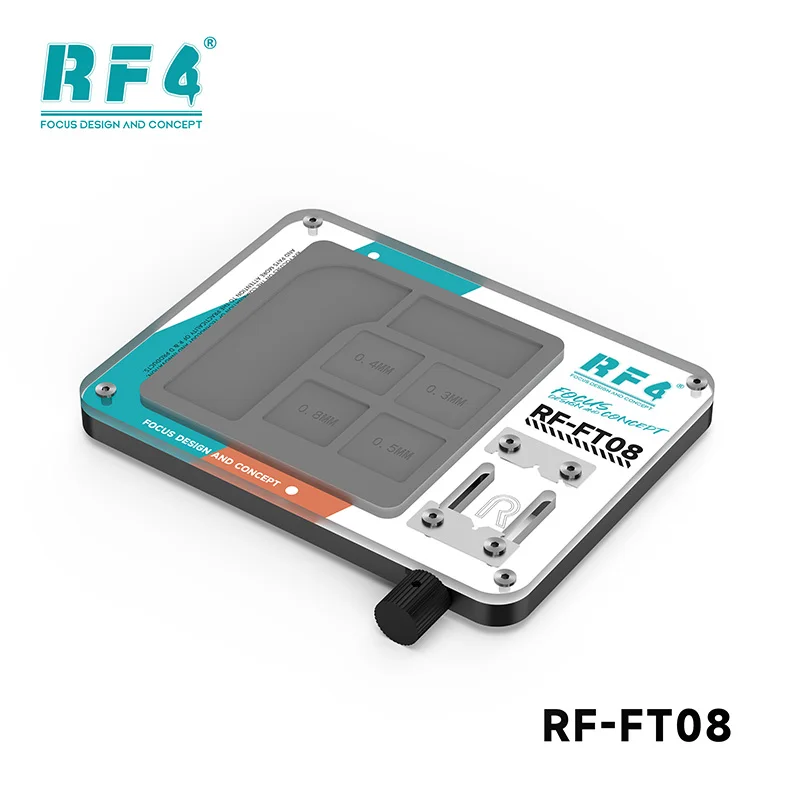 

RF4 RF-FT08 Chip Repair Fixture Adjustable Clamp for IC Motherboard Repair Tin Placement Glue Removal Repair Mat