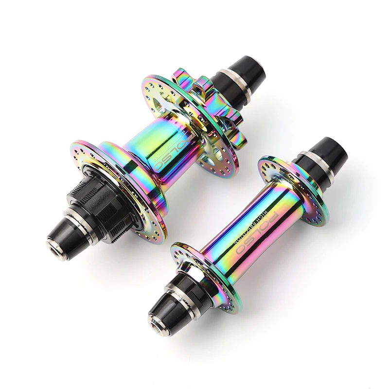 Ultralight BMX Racing Rear Front Wheel Hub with 6-Staple Disc Brakes BMX Wheel Hub 110mm 120 Click Sound 4