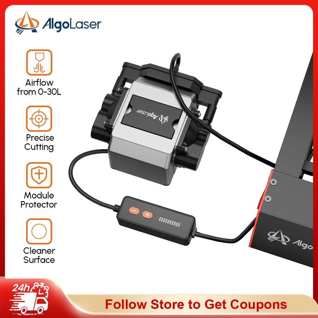 

AlgoLaser Laser Air Assist Pump for Sculpfun ACMER TwoTrees Laser Engraver 30L/Min Airflow Air Compressor Laser Head Accessories