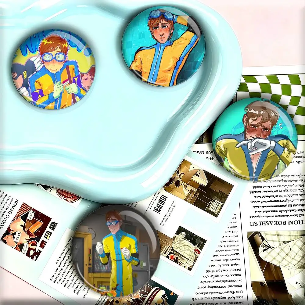 W-Waterboy D-Dispatch 25mm 32mm 44mm 58mm 75mm Brooches Badges Pins for Accessories Gift