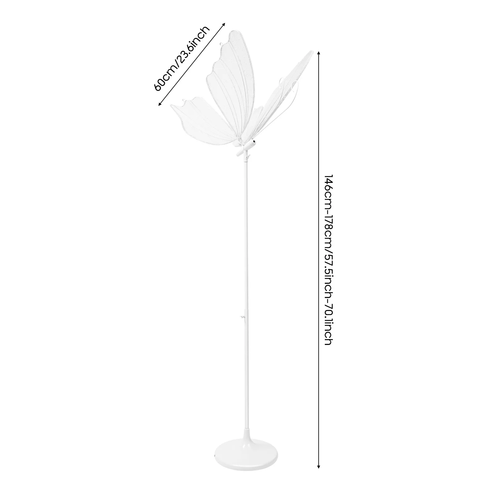 

2 шт. светодиодных светильников-бабочек для свадьбы, напольные/потолочные, белый свет 6000K, для декора свадебной сцены, отелей и навигации для гостей