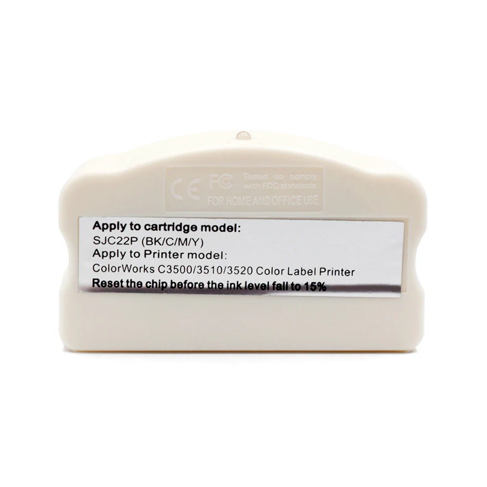 SJIC22P Colorworks C3500 C3510 C3520 Original Cartridge Chip Resetter For Epson TM-C3500 TM-C3520 TM-C3510 Color Label Printer