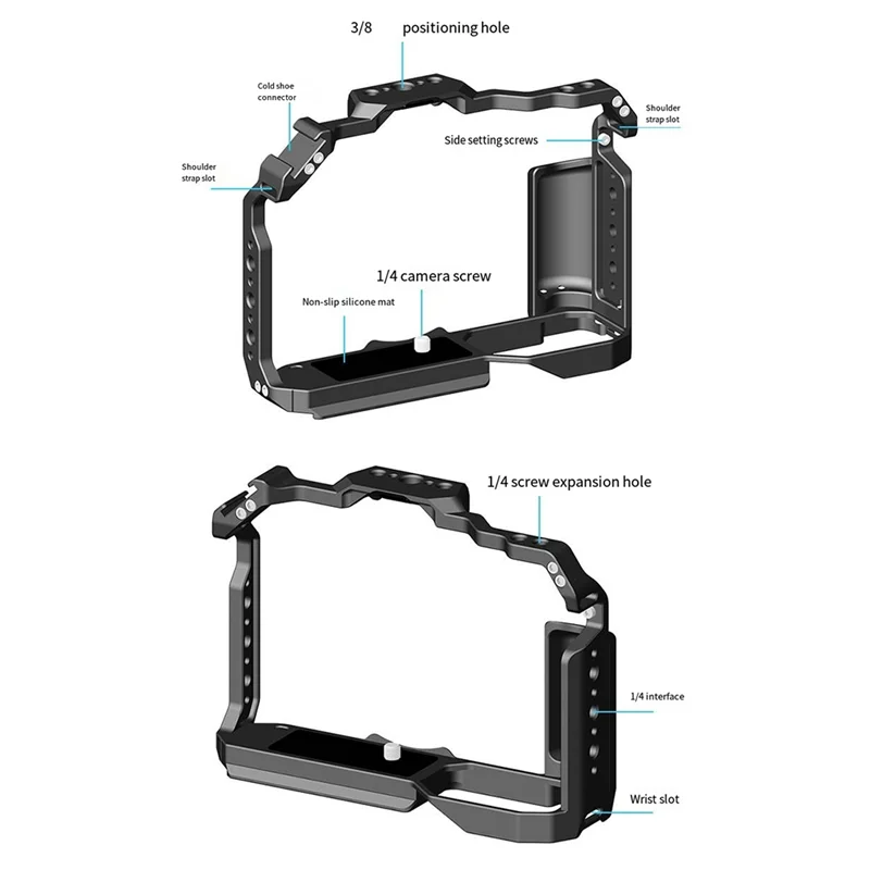 

A15R -For Nikon ZF Dedicated Camera Cage Expansion Frame Handheld Metal Vertical Expansion Frame Stabilizer Accessories