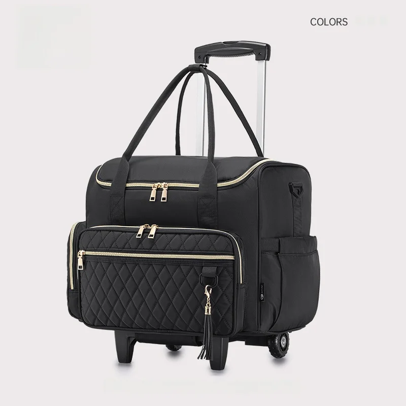 

BAGZY New Faionable Travel Bag Overnight Bag with Multiple kets Teacher Bag Suitcase Cover Ox Cloth Young Women