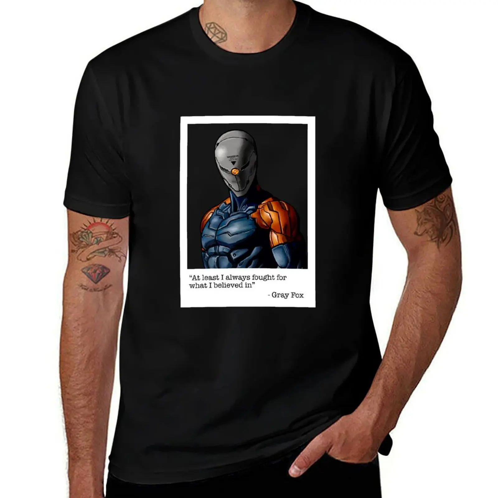 Gray Fox T-Shirt cotton tshirt 100% T-Shirt