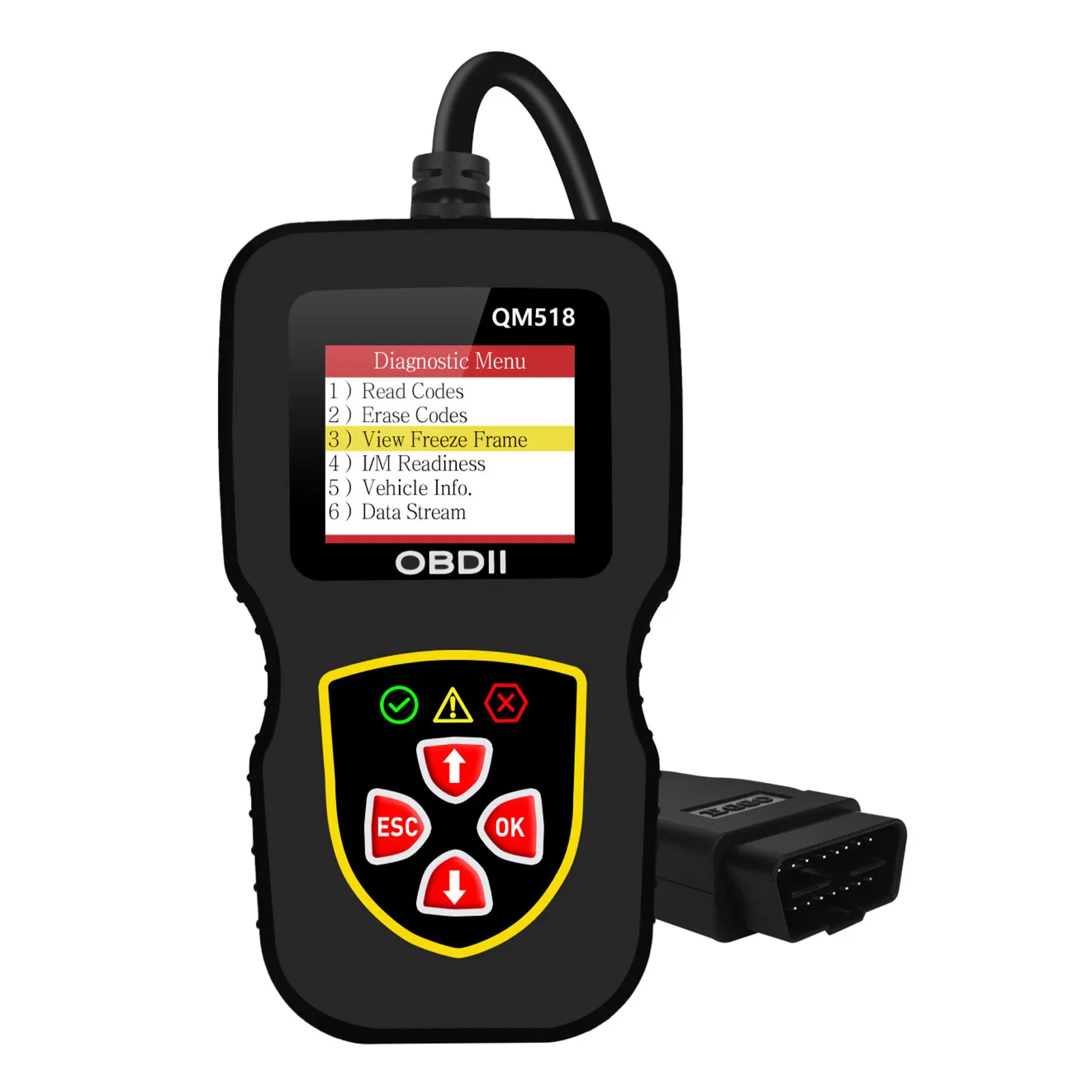 

QM518 OBDII Считыватель кодов Диагностический сканер Диагностический инструмент Считыватель кодов Считыватель диагностических кодов