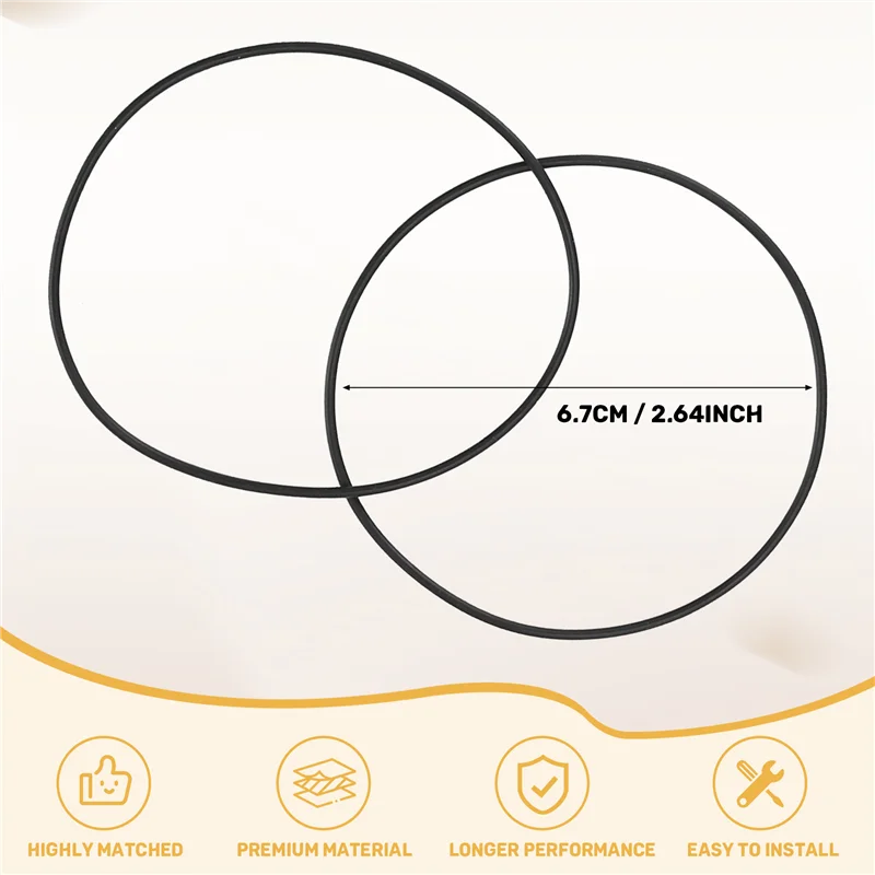 M04K 2 шт. подходят для Ecovacs Deebot De55/53Dn55/520/T5, аксессуары для подметального робота, ремень LDS для двигателя