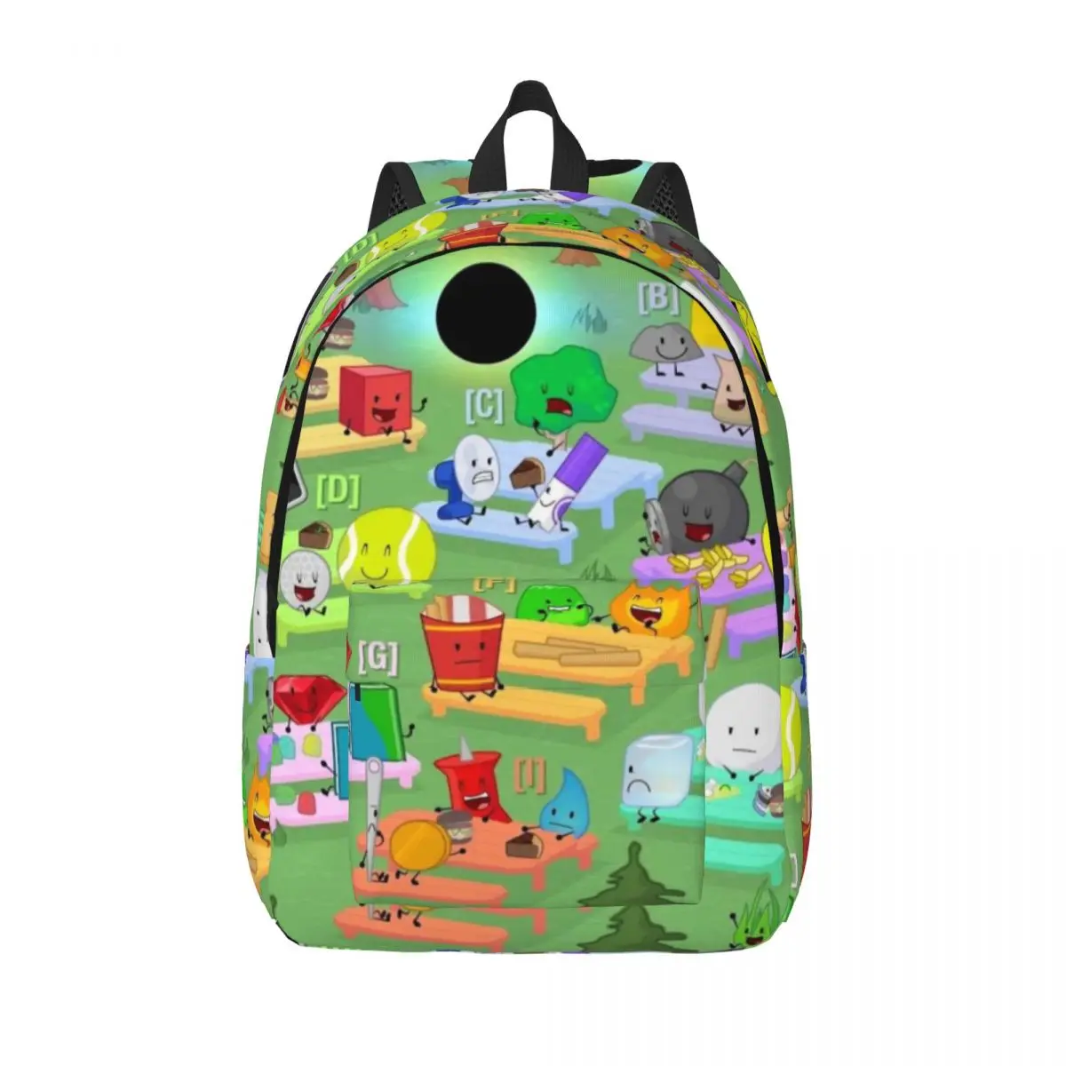 

BFDI Battle For Dream Island Рюкзак для мужчин и женщин Подростковая школьная рабочая сумка для ноутбука Сумка на плечо для улицы