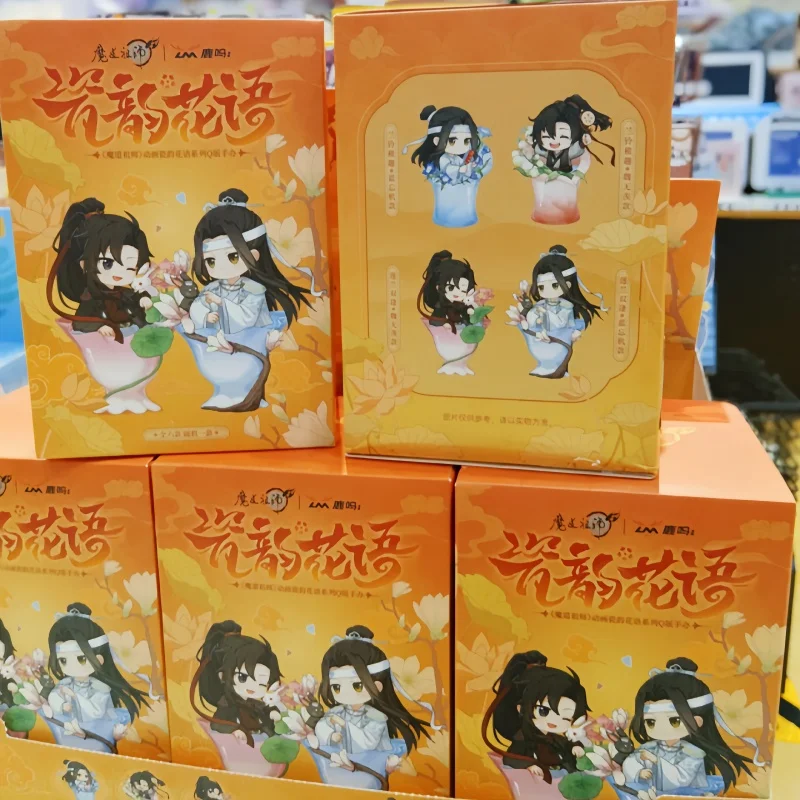 

Новая оригинальная портфоровая серия Mo Dao Zu Shi Bloom Rhythm, слепая коробка Kawaii Wei Wuxian Lan Wangji, игрушки Mystery Box, подарки на Хэллоуин