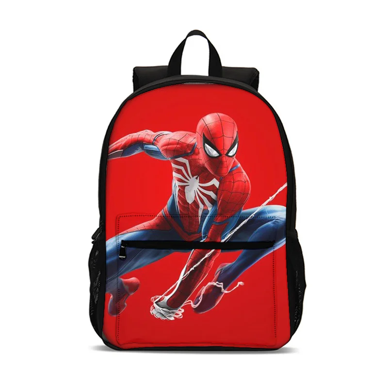 스파이더 맨 슈퍼 영웅 배낭 소년과 소녀 학생 생일 선물 어린이 학교 가방 대용량 캠핑 내구성 배낭
