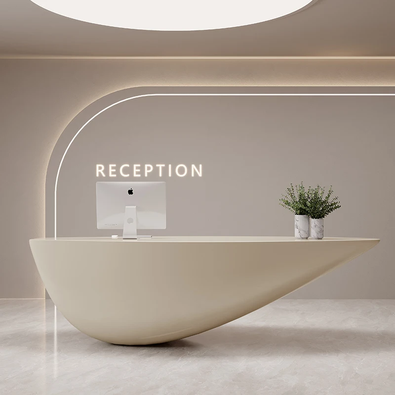 Modern Company Reception Desk Cashier Modern Cashier Shop Office Desk White Hotels Comptoir Caisse Boutique Shop Furniture