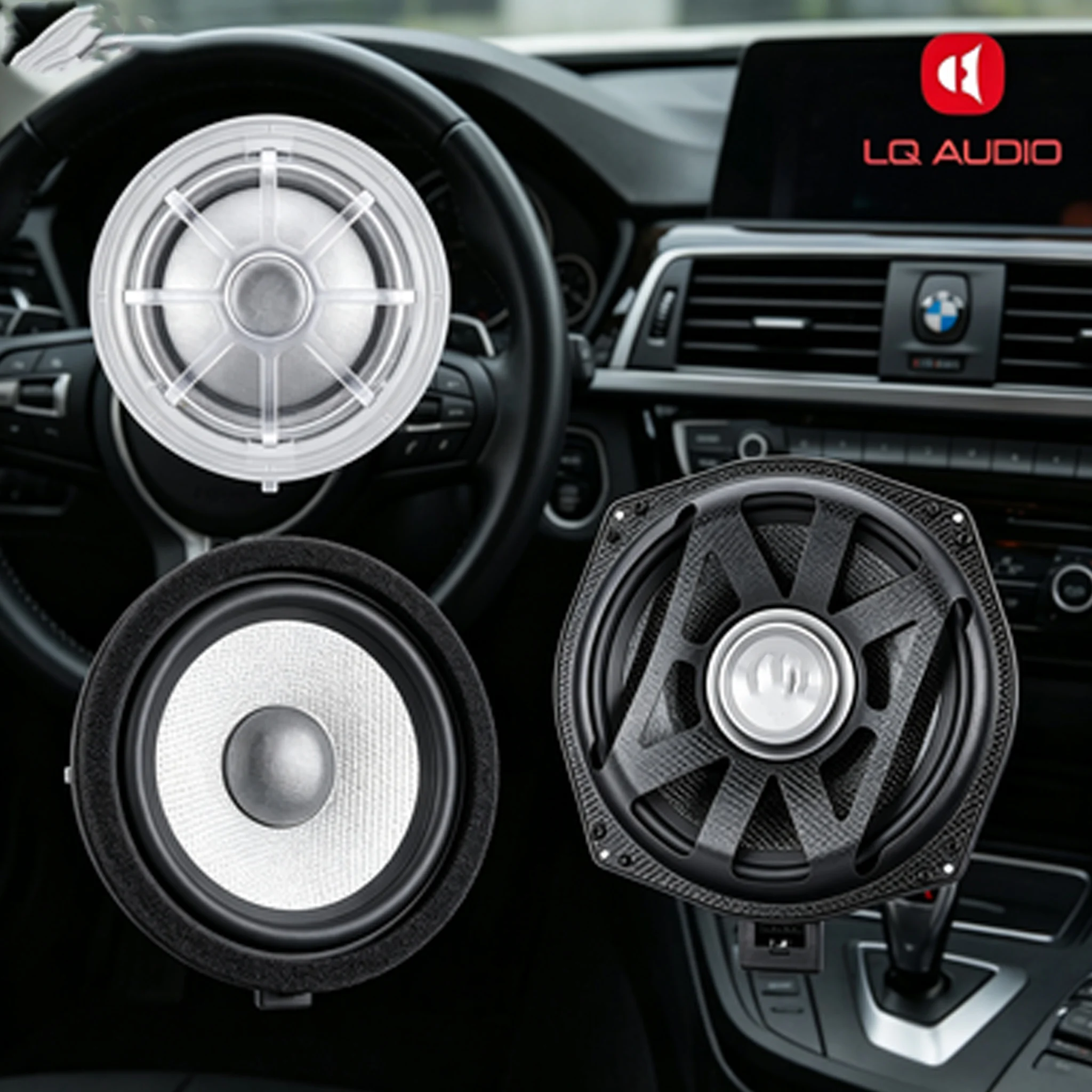 

Car Tweeter For BMW F30 G30 F10 E90 G20 G05 G06 Silk Dome Carbon Cone Audio Upgrade Speaker