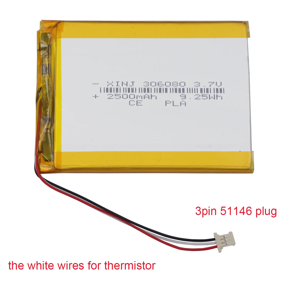 بطارية ليبو قابلة لإعادة الشحن ، باور بانك ، 3Pin MOLEX ، المكونات ، p ، PSP ، DVR ، دي في دي ، GPS ، الكتاب الإلكتروني ، Tagus ، Gaia Eco ، ips ، من من نوع gah ، 9.25wh