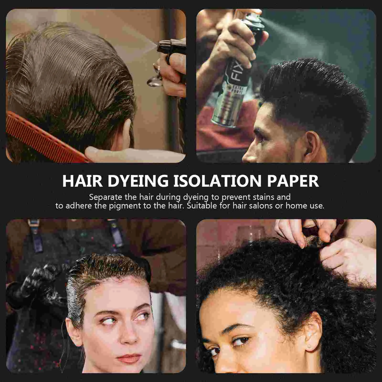 100 Sheets Hair Dye Release Paper Professional Hairdressing Accessories Beauty Salon Supplies Decolorizing for DIY Tint Piece