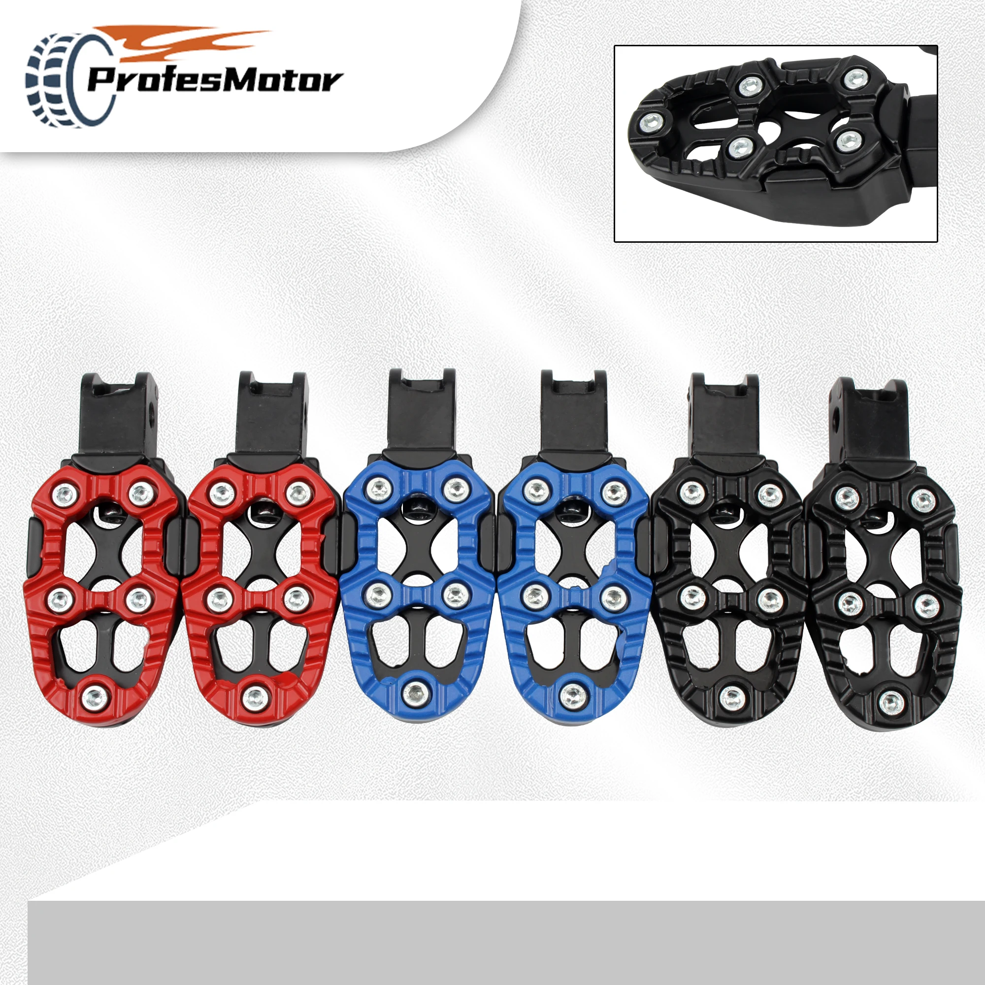 

Universal Motorcycle Foot Pedals Angle Adjustable Foot Rests Foot Pegs For Harley Honda Yamaha Motocross Scooter Universal Parts