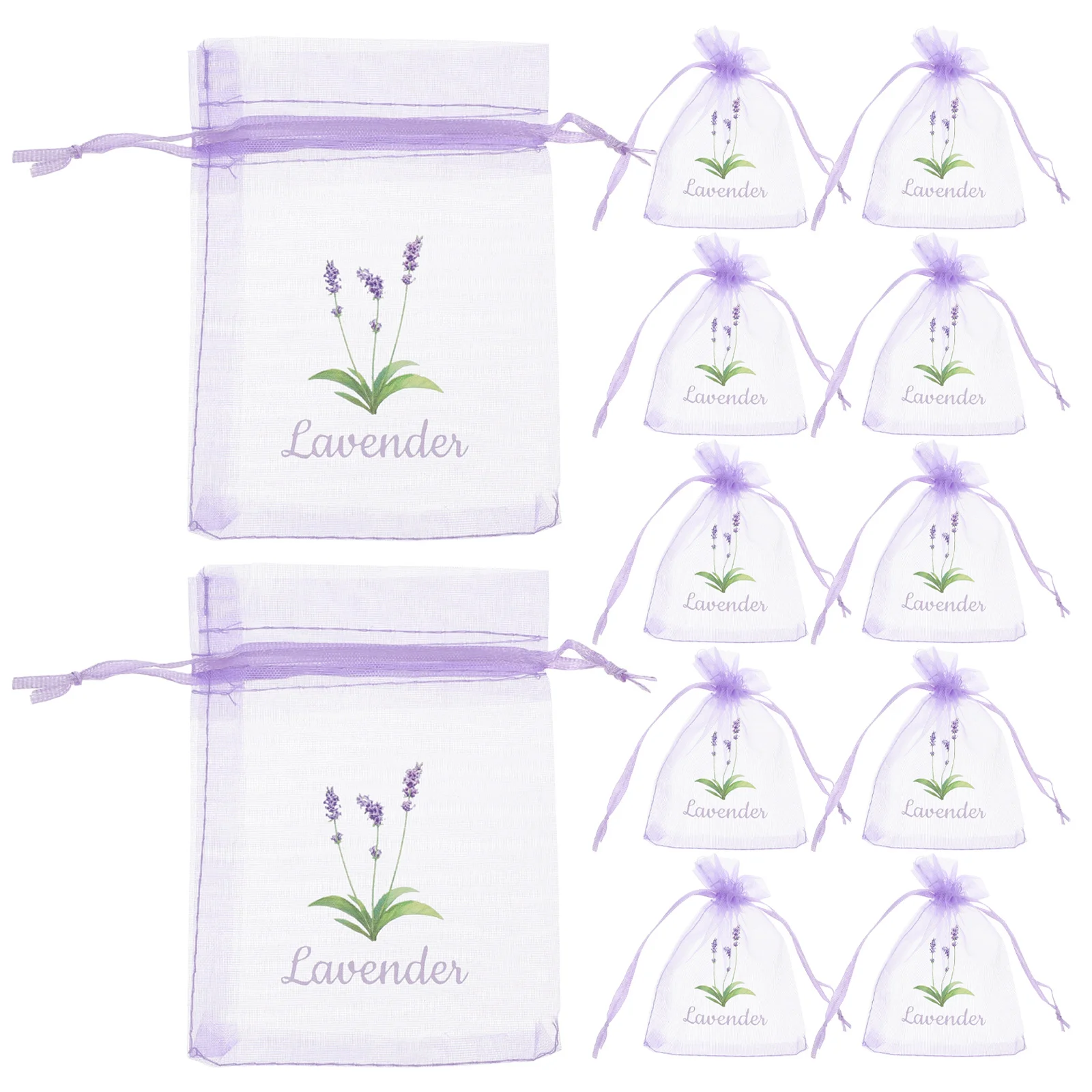 20Pcs Gauze Sachet Bags Empty for Lavender Dried Flowers Spicy Herbs Aromatherapy Drawer Fresheners Wedding Favor Gift Packing