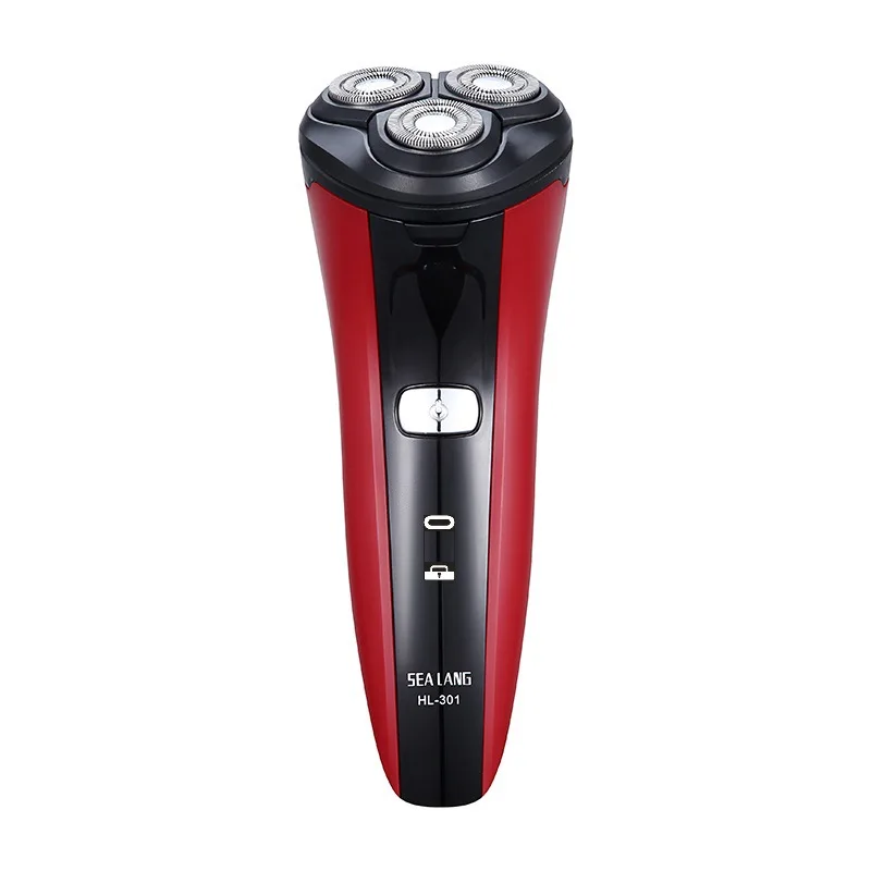 Portable Cordless Electric Shaver Rechargeable Fully Waterproof Trimmer with Type-C Fast Charger