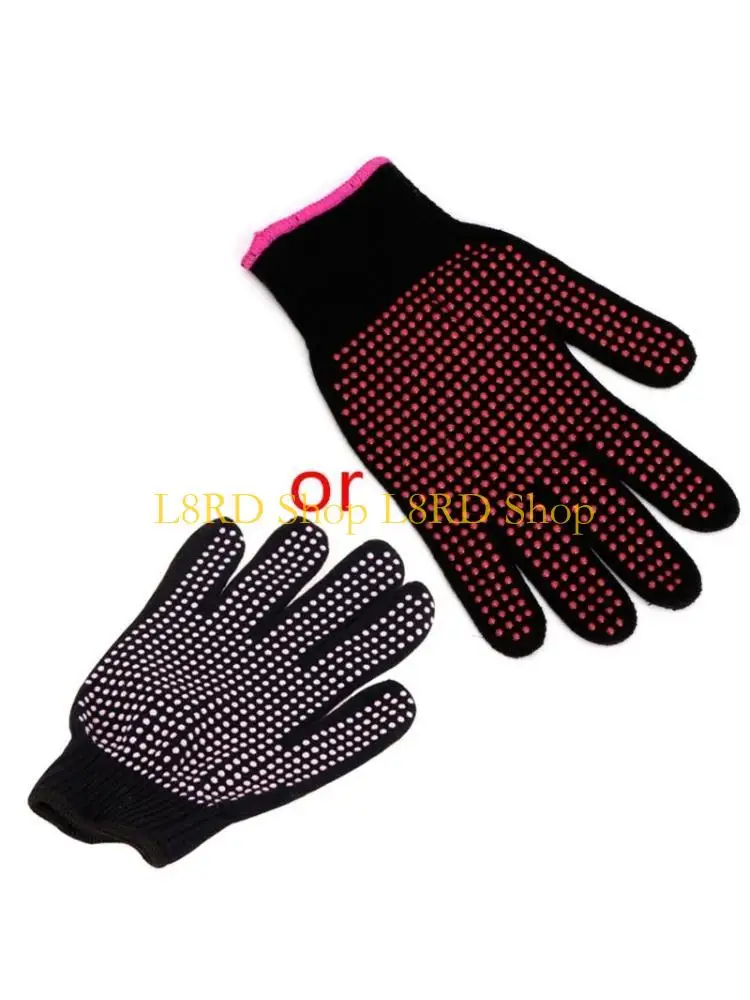 

L8RD 1 PC Hair Hearling Curling Tong Парикмахерские теплостойкие перчатки для пальцев