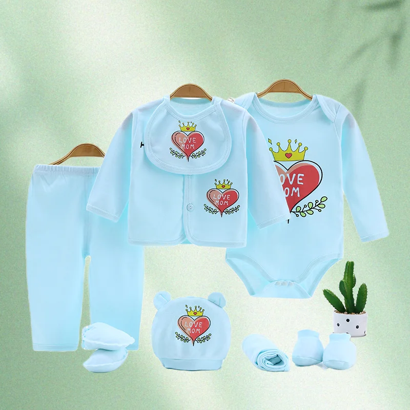 

Newborn Baby Clothing Set for Kids Boys Outfits Cotton Rompers Suits Girls 0-3 Months
