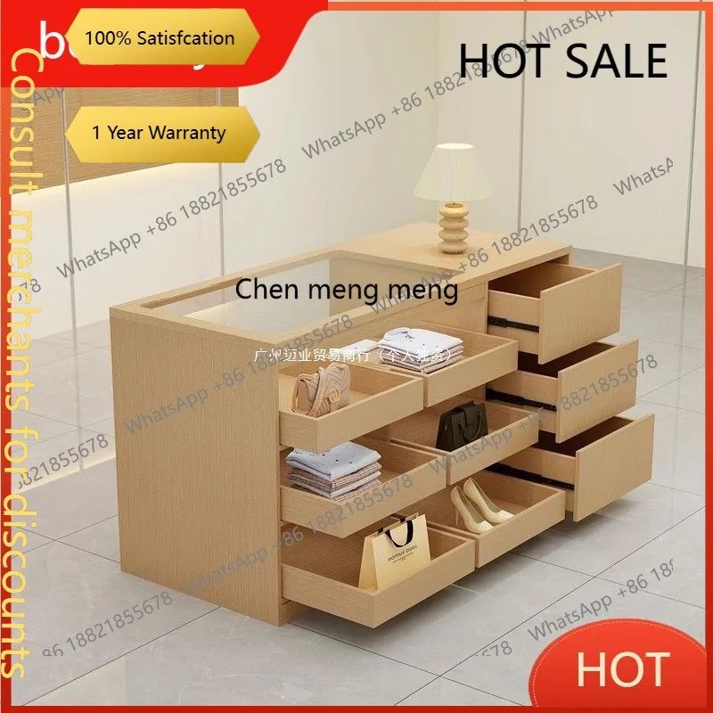D5556 s6601 Clothing store Nakajima cabinet flowing water table jewelry store ornament display table drawer cashier Nakajima tab