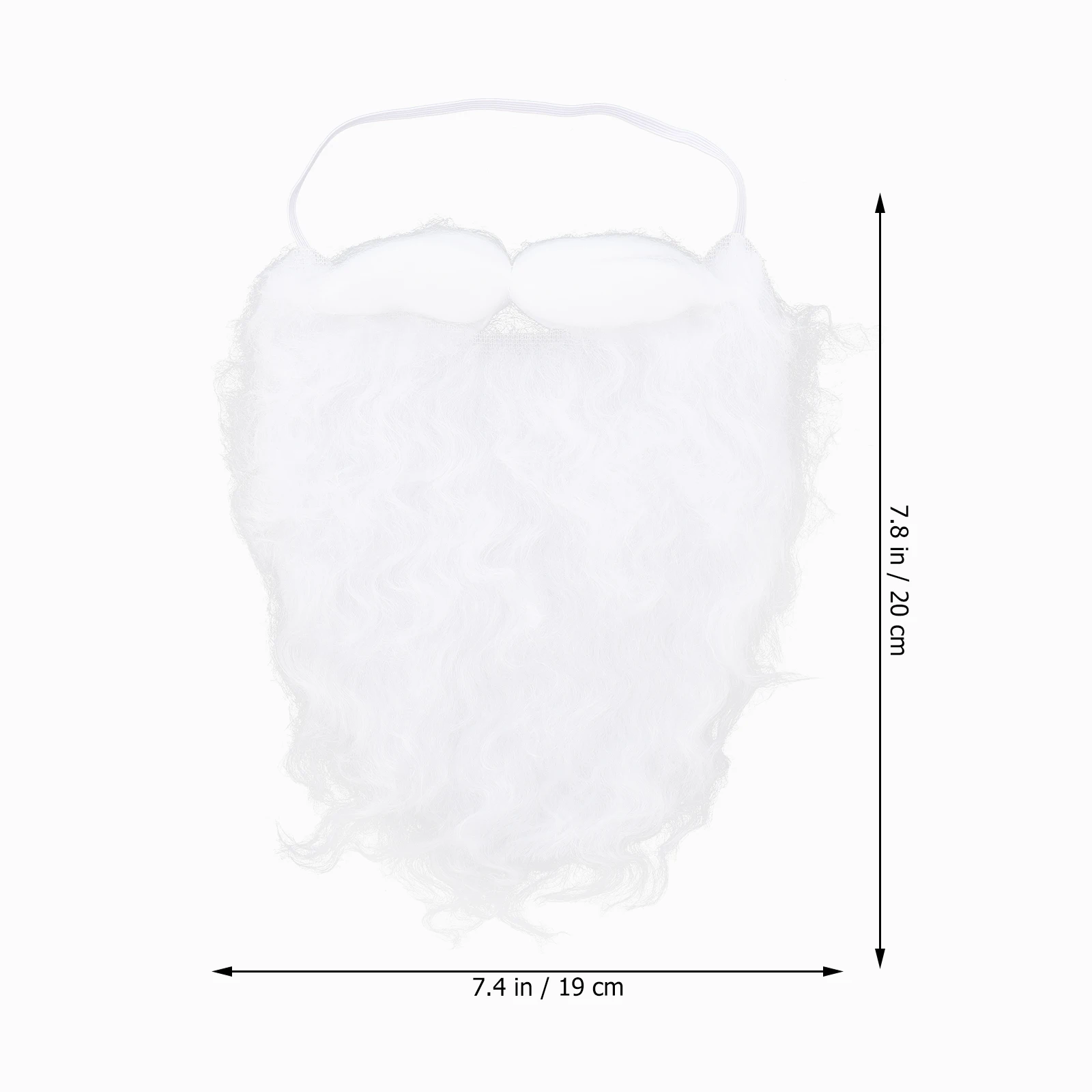

4Pcs Fake Beard Santa Claus High-Quality Texture Comfortable Long-Time Wear Christmas Cosplay Santa Mustaches Props Facial Hair