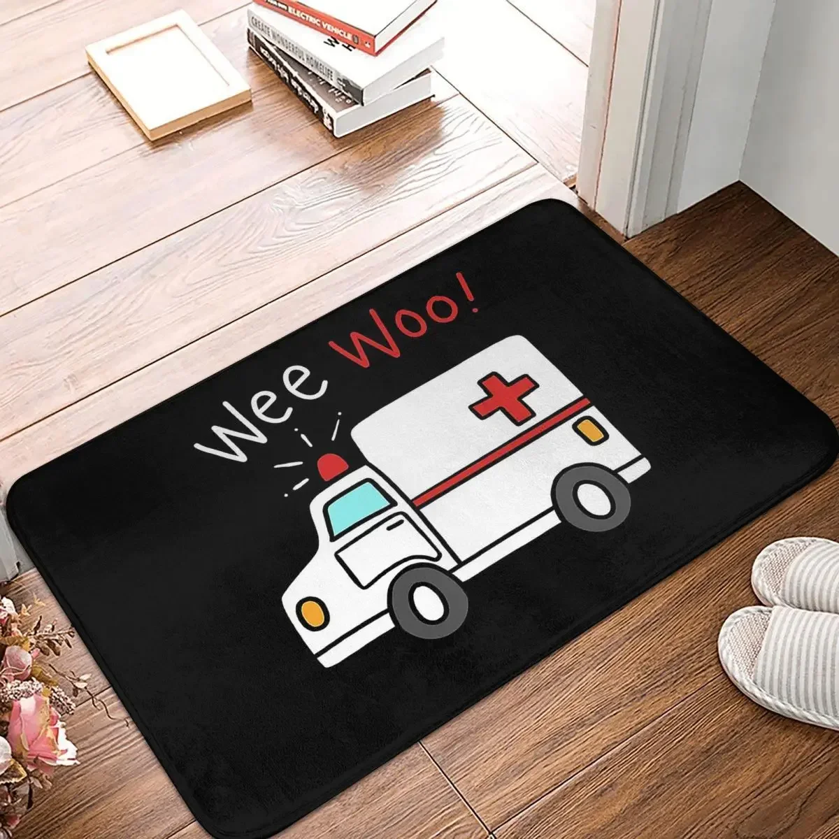 Paramedic Ambulance Doormat Rug Carpet Mat Footpad Polyester Anti-slip Antiwear Front Room Corridor Kitchen Bedroom Balcony