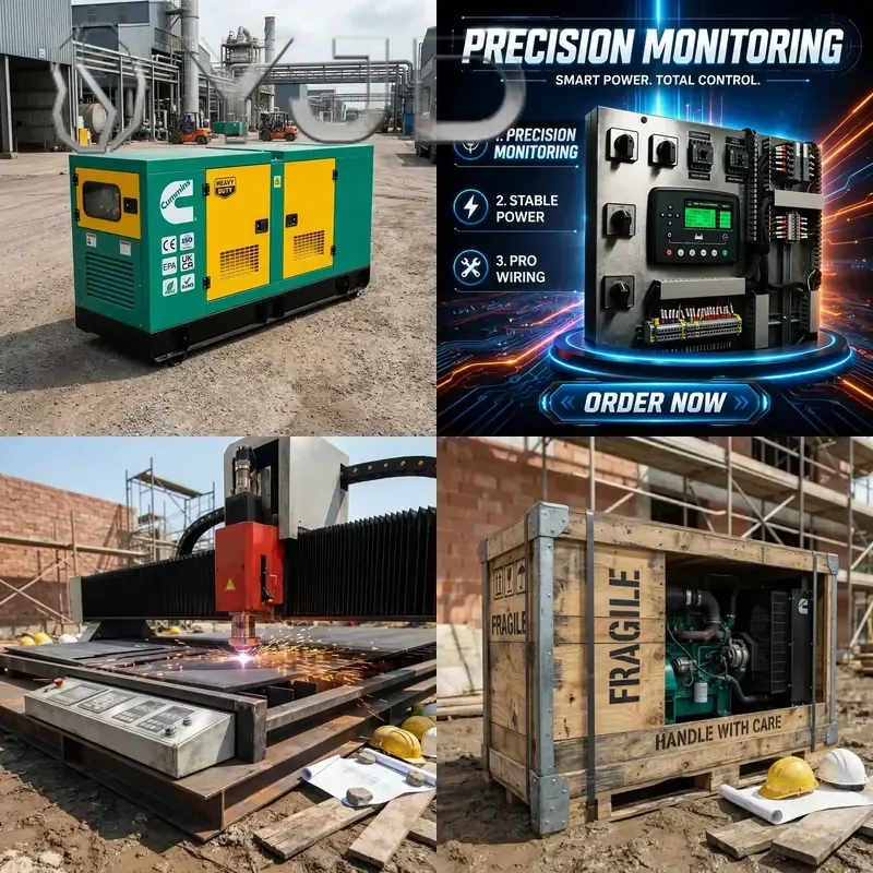 25kVA 37.5kVA 150kVA Soundproof Enclosed Weichai Generator Set 380V 50Hz 4 Stroke Water Cooled CE ISO