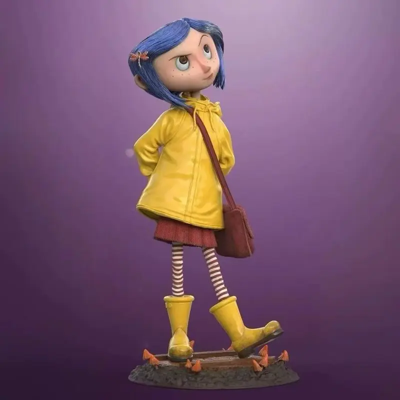 Coraline Q Version Gk Toy Figure Black Cat Desktop Ornament Animation Peripherals Collectible Statue Gift For Adult Collectors view 2