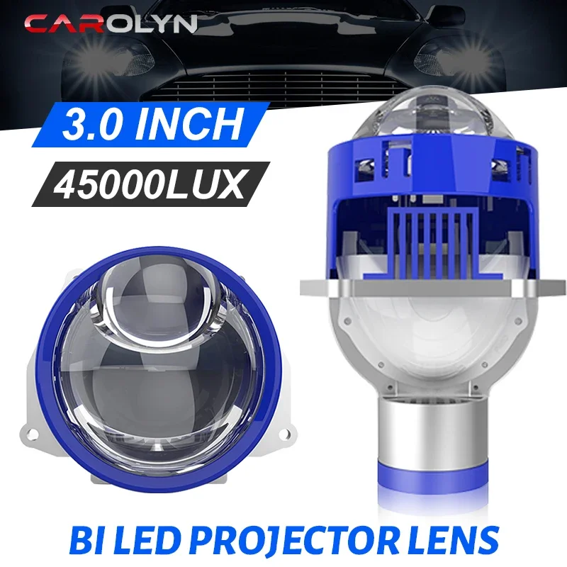 HAOSJ P40L Car Headlight Lens 6000K Matrix Headlights 3 Inch Projector Lens with Laser Auto Headlamp