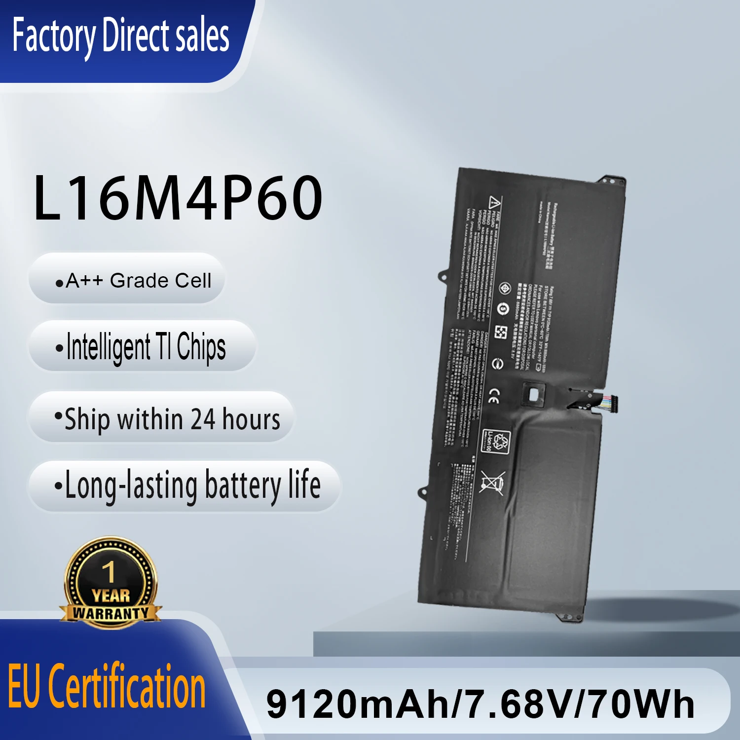 L16M4P60 Laptop Battery For Lenovo Yoga 920 920-13IKB 920-131KB 920-13IKB-80Y7 80Y8 81TF Ideapad Flex Pro-13IKB-81TF 6 Pro-13IKB