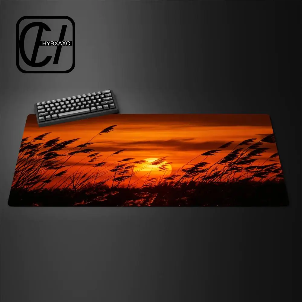 Lingering Light Mouse Pad large keyboard mouse desk pad non-slip rubber gaming mouse pad laptop mouse carpet HYBXXC