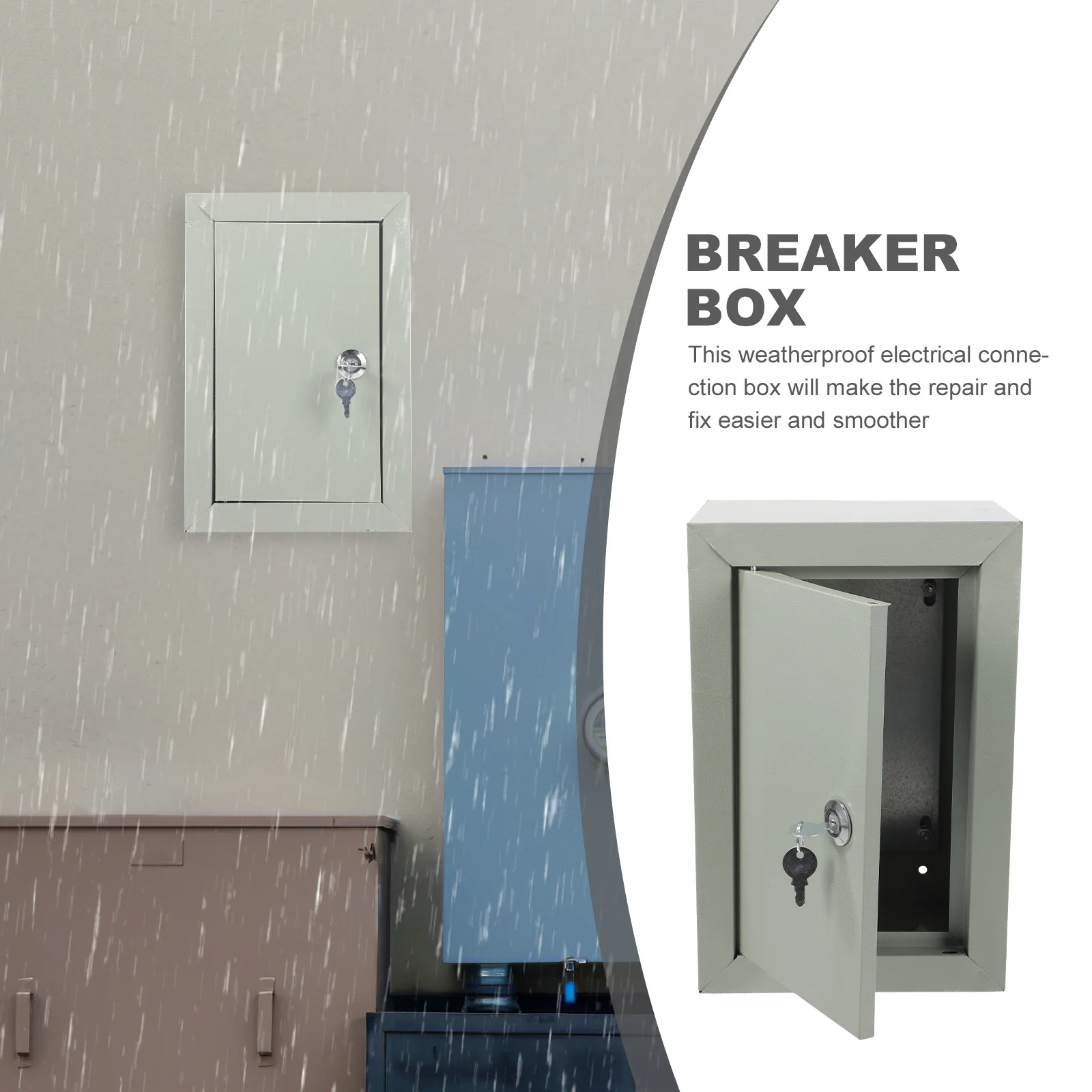 Scatole elettriche impermeabili Scatole resistenti alle intemperie per progetti di custodie all'aperto Acciaio decorativo e chic