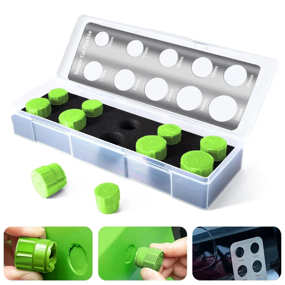 

Автомобильный радар-детектор, виниловый трафарет, комплект, круглая ручка, точная резка, шаблон, инструменты 16-25 мм для упаковки автомобильной пленки