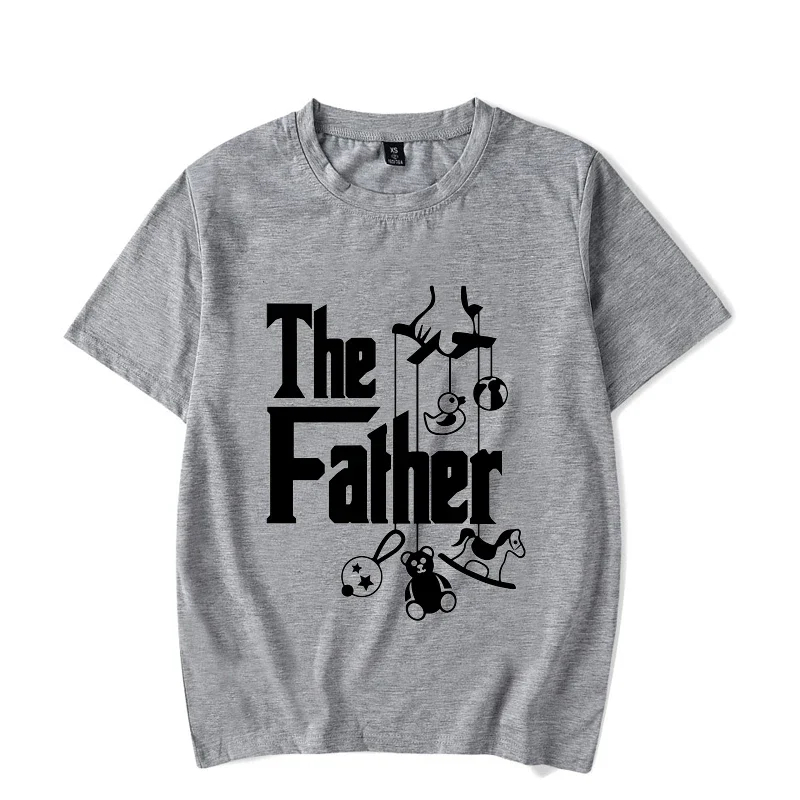 The Father Funny Father's Day T-Shirt for New Dad First Time Dad Classic T Shirt for Men Homme Oversized T Shirt Tees