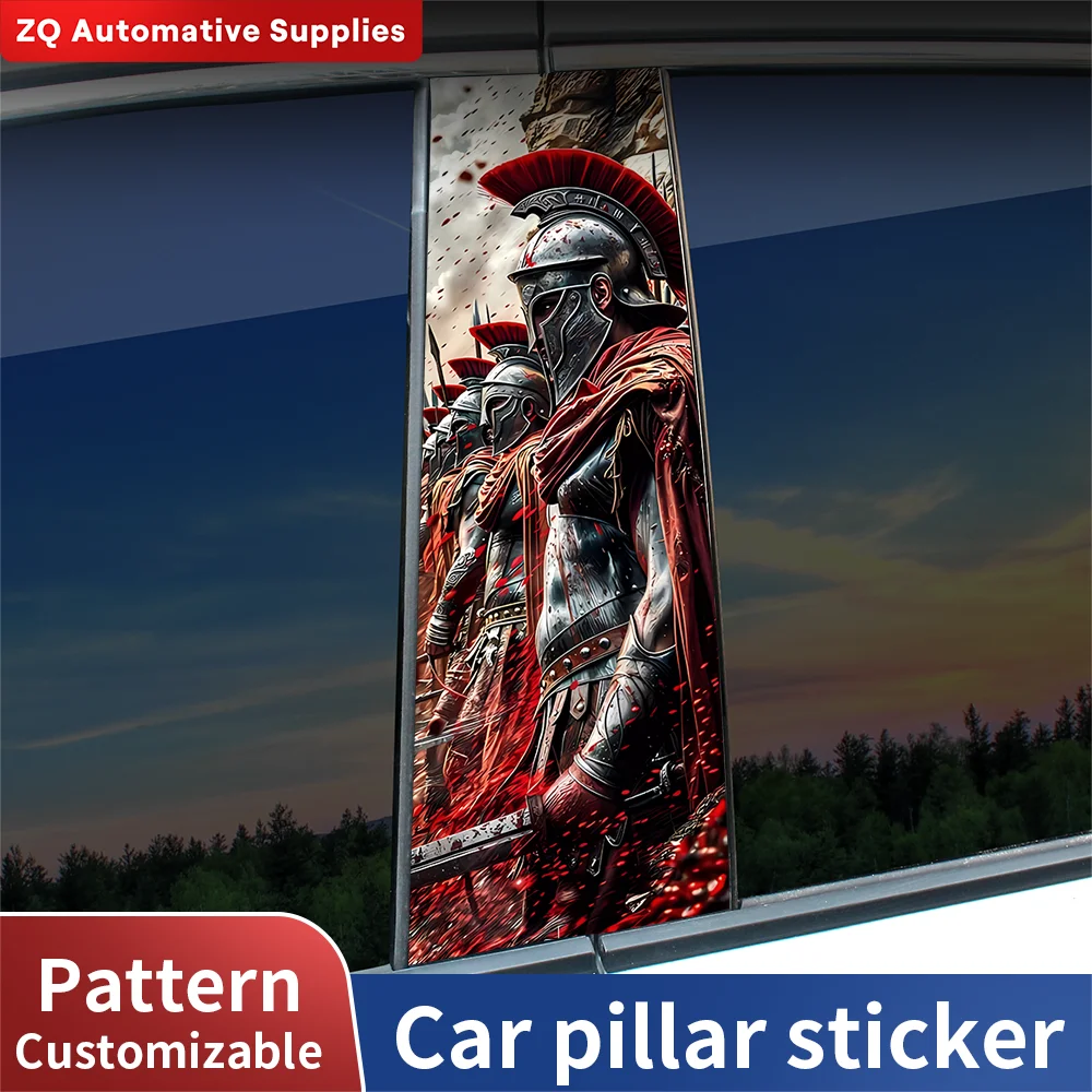 

Spartan Car Stickers Car B-pillar Vinyl Decals Waterproof Auto Center Pillar Sticker Cover Scratches Vehicle Decors Accessories