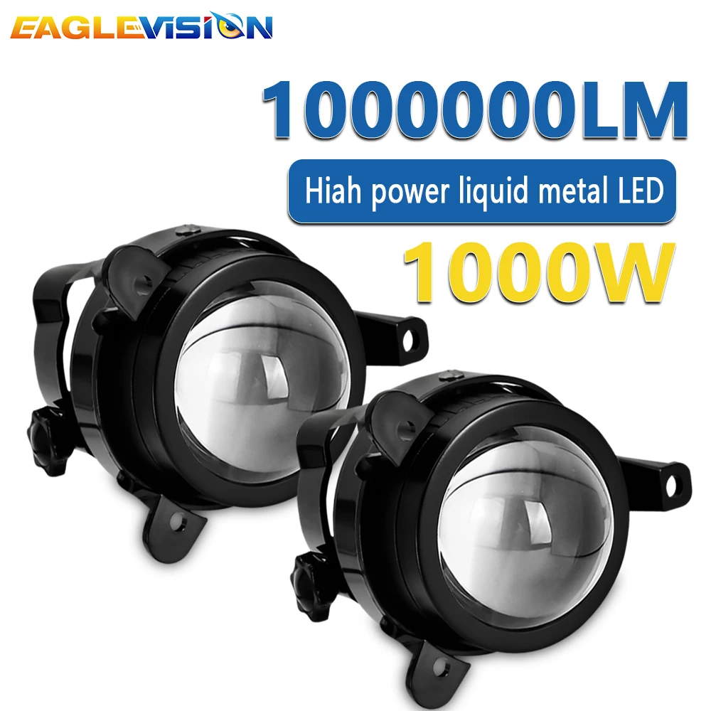 

EAGLEVISION 3inch High Power Projector LED Auto Lamp for LARGUS HID LED Projector Lens High+Low Beam Ultra Bright Fog Lamp